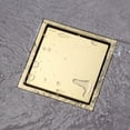 thumbnail image 2 of Wowow 6 in. x 6 in. Stainless Steel Square Shower Drain with Tile-In Pattern Drain Cover, 2 of 5