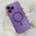thumbnail image 4 of Magnetic case for iPhone 11 Pro Max Phone Case for Women, Matte Luxury Soft Metallic Luster Design with Camera Lens Protector, Compatible with Magsafe Case for iPhone 11 Pro Max 6.5"-Purple, 4 of 13