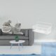 thumbnail image 2 of Adorno De Escultura De Gato Y Cestas De Alambre Flotantes Para Dormitorio, Sala De Estar, Cocina, Baño, Decoración Del Hogar Y Almacenamiento., 2 of 8