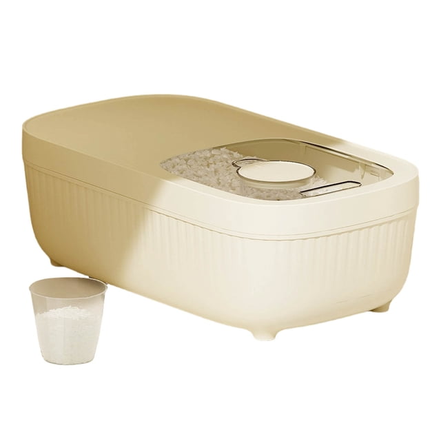 zhangmingg Airtight Dry Food Storage Container with Dispenser for Rice Cereals and Pet Food