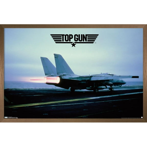 Top Gun - Maverick Plane Wall Poster, 14.725" x 22.375", Framed
