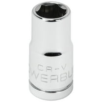 Powerbuilt 1/4 Inch Drive x 7 MM 6 Point Shallow Socket - 648284