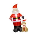 thumbnail image 3 of Papá inflable navideño con de 94,49 pulgadas de , ideal para fiestas, decoración de jardín, adorno navideño para exteriores, vacaciones, 3 of 9