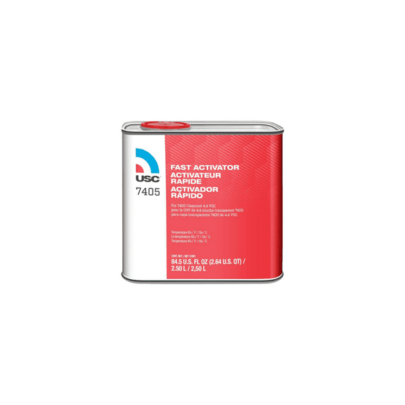 US Chemical 7405-25 Fast Activator, 2.5 L, Liquid, Use With: 7400 Euro Value Clearcoat