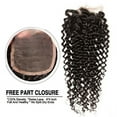 thumbnail image 4 of Brazilian Curly Closure Unprocessed Human Hair Lace Closure (4X4) Natural Black Color 18 Inch, 4 of 5