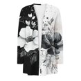 thumbnail image 4 of Pyhlmscde Womens Long Cardigan Lightweight Sweater Open Front Long Sleeve Outfits with Pockets, Flower Sweaters for Women, Floral Cardigan for Women, Open Cardigans for Women Lightweight, 4 of 5