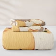 thumbnail image 5 of jejeloiu Cute Cartoon Cat Twin Quilt Set Kids,Beige Kitten Pattern Twin Coverlet Set,2-Piece, 5 of 7