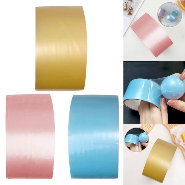 Cinta adhesiva de bola Soledad 3 uds Color transparente Azul Amarillo rosa