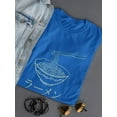 thumbnail image 3 of Ramen Bowl Lineart Colorless Shaped T-Shirt Women -Smartprints Designs, Female Small, 3 of 4