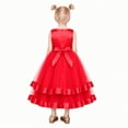 thumbnail image 2 of Sunny Fashion Girls Dress Sleeveless Red Ball Gown Wedding Party Pageant 6 Years, 2 of 6