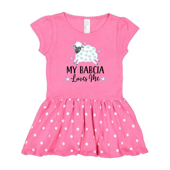 Inktastic My Babcia Loves Me Outfit Gift Baby Girl Dress