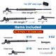 thumbnail image 2 of Muzata 10 Pares Kit De Barandilla De Cable Negro 1/8"" Swage Toggle Turnbuckle Hardware T316 Acero Inoxidable Para Poste De Madera Sistema Woodeasy Ángulo 180 Cubierta De Escalera Ajustable 10 Líneas, 2 of 5