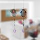 thumbnail image 3 of Paquete de 2 pinturas de diamantes, adorno de ventana artesanal, candelabro de cristal, colgante de carillón de viento para el jardín del hogar, 3 of 5