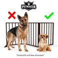 thumbnail image 4 of PETMAKER Freestanding Wooden Pet Gate, Dark Brown, 4 of 5