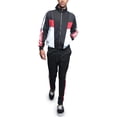 thumbnail image 4 of Victorious Men's Sport Tri Color Lettered Sleeve Outseam Track Suit ST563 - Black - 5X-Large - T9I, 4 of 4