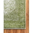 Dover Collection Rug 5' x 8' Green LowPile Rug Perfect For