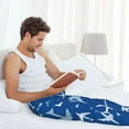 thumbnail image 5 of Logiee Airplanes in the Sky Print Pajama Pants for Men,Men’s Pajama Bottoms,Mens PJ Pants with Pockets & Button Fly-Large, 5 of 6