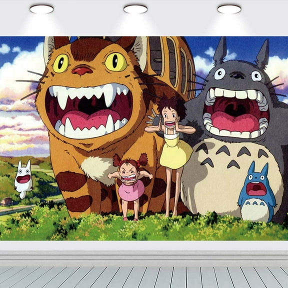 My Neighbor Totoro school Backdrop Party Supplies Taspestry Background Banner Birthday Wall Decor Poster Lover