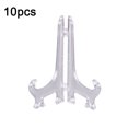 thumbnail image 4 of pitrice 10pcs Clear Plastic Easels Plate Holders Display Dish Rack Picture Frame Photo Book Pedestal Stand, 4 of 5