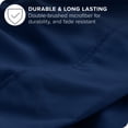 thumbnail image 4 of Ivy Union Microfiber Sheet Set - Breathable - Deep Pocket, Full XL, Dark Blue, 4 of 6