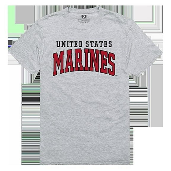 Rapid Dominance  United States Marine Corps 1 Relaxed Graphic T-Shirt, Heather Grey - Large