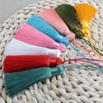 thumbnail image 5 of U8MO 8cm 26 Colors Key Chian Pendant Ice Silk Tassel Trim Jewelry Making DIY-21#, 5 of 9