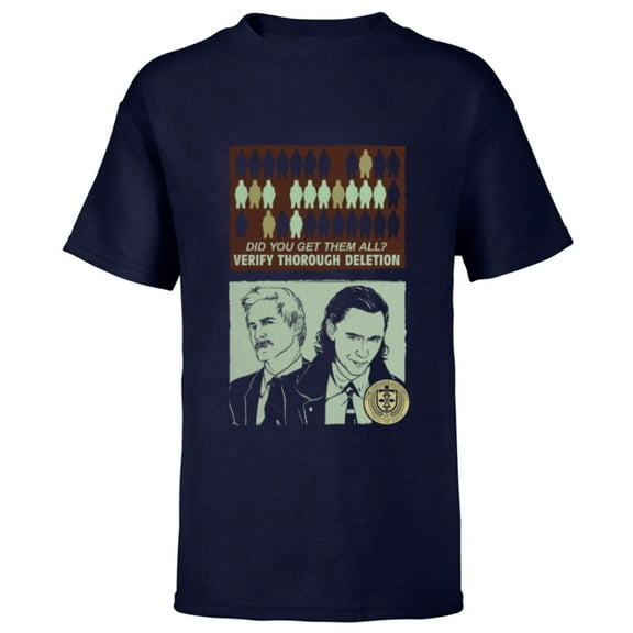 Marvel Loki and Mobius Did You Get All of Them? - Short Sleeve T-Shirt for Kids - Customized-Navy
