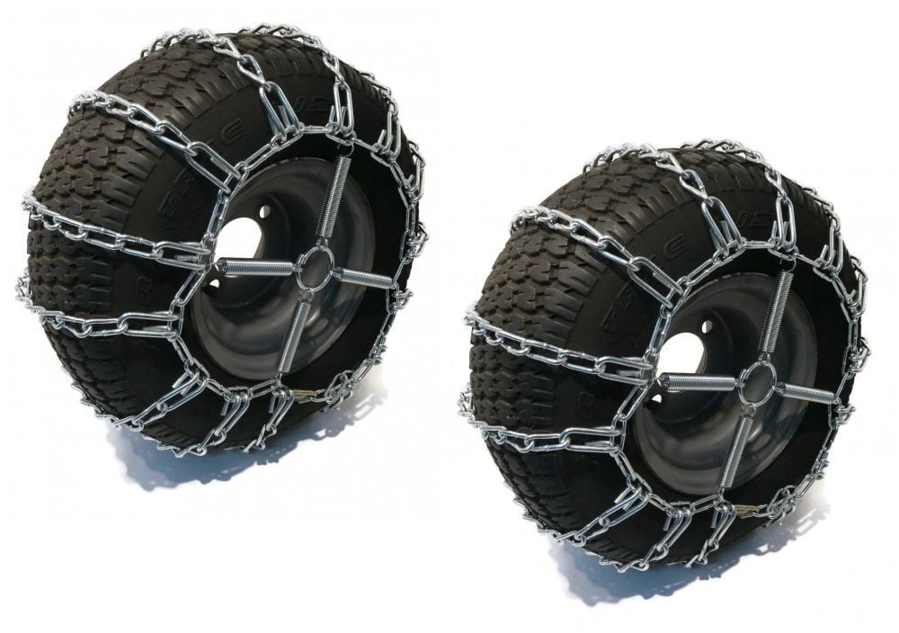 The ROP Shop 2 Link TIRE Chains 18x9.50-8 18x950-8 18-9.50-8 Tractor Mower Rider Snowblower