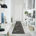 thumbnail image 4 of Yayeee Runner Rug for Bedroom 2'x6' Machine Washable Hallway Non Slip Mat, Purple Floral Pattern, 4 of 8