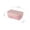 Pink, variant on Partitioned Leak Proof Bento Box, Portable Lunch Box For Office Workers, Microwave Safe Food Container With Lid, Rectangle Meal Prep Storage, Airtight Sealed Divider
