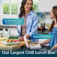 thumbnail image 2 of Bentgo Chill Max Leak-Proof XL Lunch Box (2-Pack)5-Cup Capacity for Adults & Ages 8+, 3 or 4 Compartment Bento Box, BPA-Free, Dishwasher Safe (Pink & Teal), 2 of 7