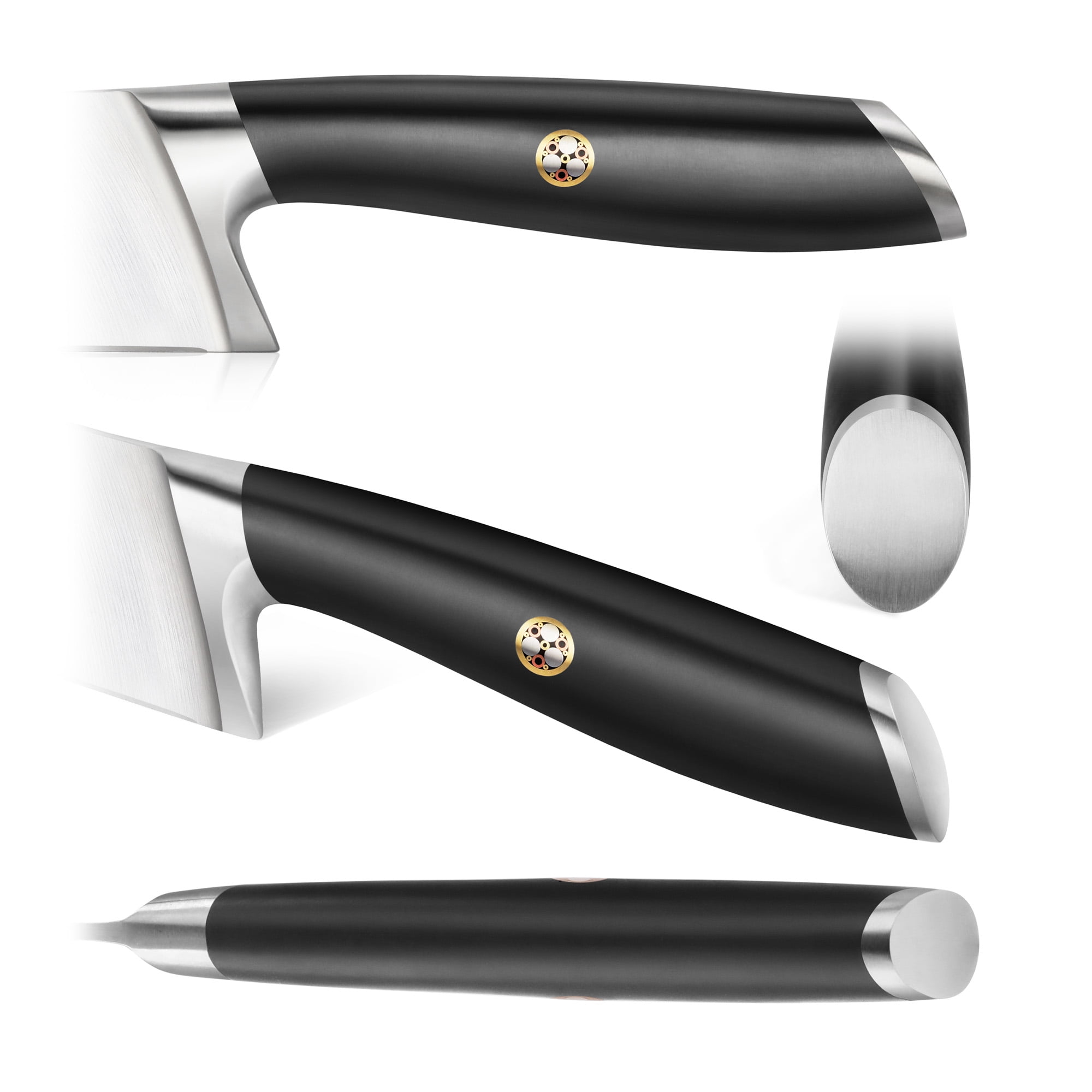 Cangshan L Series 1026894 German Steel Forged 7" Santoku Knife, Black
