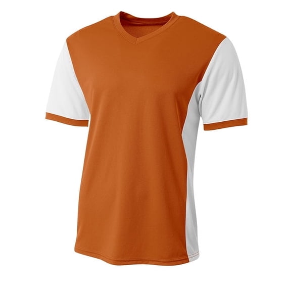 A4 Premier Soccer Jersey For Men in Orange/White | N3017