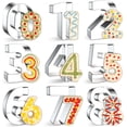 thumbnail image 1 of Set de 9 Cortadores de Galletas en Forma de Números del 0 al 9 en Acero Inoxidable para Decoración de Cumpleaños y Repostería Creativa, 1 of 5