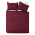 thumbnail image 3 of VCNY Home Hexa 3-Piece Burgundy Geometric Polyester Quilt Set, King, 3 of 6