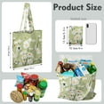 thumbnail image 2 of Vintage Daisy Print Reusable Grocery Tote Bag – Large Canvas Shopping Bag with Boho Floral Watercolor Design, Eco-Friendly & Heavy-Duty Market Tote for Women, Farmers Market, Beach, Spring & Summer, 2 of 6