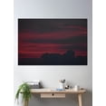 thumbnail image 2 of Crimson Poster Wall Art, Modern Wall Decor, 16x24 UNFRAMED, 2 of 2