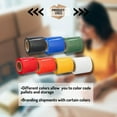 thumbnail image 5 of MMBM 12 Rolls - 5" x 1000' 1.3" Core Colored Mini Extended Core Hand Stretch Wrap Shrink Film, Black, 80 Gauge, 5 of 6
