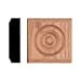 thumbnail image 3 of House of Fara Bloc Rosette Chêne Rouge Uni 7/8 x 3-1/2, 3 of 3