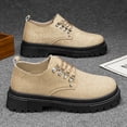 thumbnail image 4 of Wdhugt Men'S Fashion Casual Oxford Shoes With Round Toe Pu Leather Lace Closure Business Style Us Size 6 Foot Length 9.65 Inches, 4 of 9