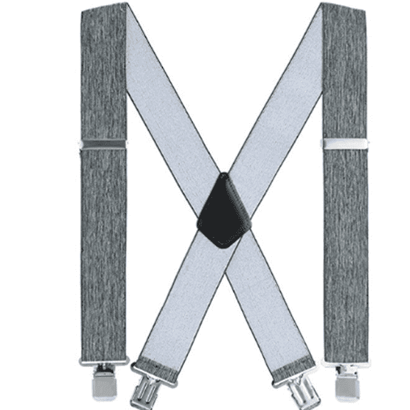 TELOLY Suspenders for Men Adjustable Length Suspenders Flexible Antifouling Suspenders Women,Gray
