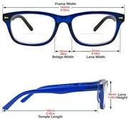 In Style Eyes Seymore Retro BiFocal Reading Glasses Charcoal 3.00