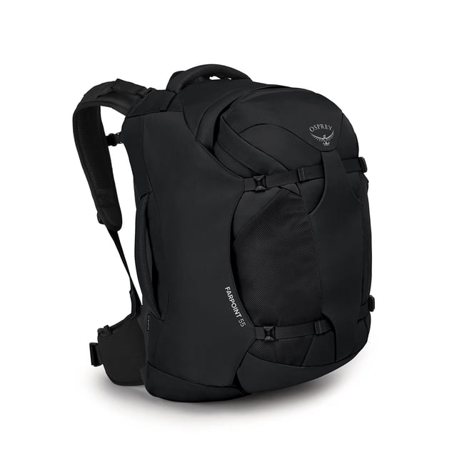 Mochila de viaje Osprey Farpoint 55L para hombre negra