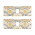 thumbnail image 7 of Yayeee Faucet Mat for Kitchen Sink 14.7" Diatomite Long Splash Guard Pad, Purple Rainbow Clouds, 2 Pack, 7 of 7