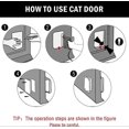 thumbnail image 5 of White Cat Door Open Access Door Pet Room Door Cat Hole Dogs Entry And Exit Cat Villa Cat Crate Door Cat Separator, 5 of 5