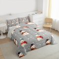 thumbnail image 3 of jejeloiu Kawaii Christmas Rsnowmen Bedding Comforter Set,Merry Xmas Twin Comforter Sets,Happy New Year Bedding Set For Girls,Microfiber Bedroom Decor Reversible,2 Pieces, 3 of 8