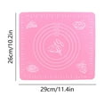 thumbnail image 3 of PRETXORVE Kitchen Supplies Baking Mat for Rolling Dough with Measurements In Thick Non Stick and Non Slip Light Green Table Sheet Baking Supplies, 3 of 6
