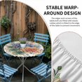 thumbnail image 2 of Spring Floral Succulents Round Tablecloth for 36-44 Inch Tables,Fitted Table Cover with Elastic Edge,Watercolor Botanical Summer Waterproof Outdoor Table Cloth Protector for Patio Garden Dinner, 2 of 9