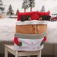 thumbnail image 4 of Cateissary Funda para silla de comedor de Navidad, sobre, Navidad, Papá Noel, muebles a prueba de polvo, funda de forro polar antimacassar para Kits de decoración para fiestas Alce, 4 of 6