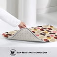thumbnail image 4 of Block Chocolate Print Front Door Mat, Indoor Mats for Bedroom Bathroom Kitchen, Floor Mat Non-Slip, Soft Carpet Floor Cover Machine Washable Entryway Mat - 20x31.5in, 4 of 5